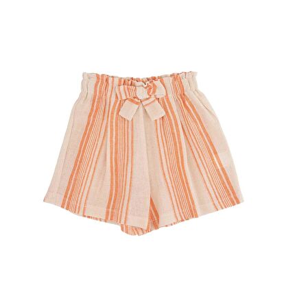 KIZ ÇOCUK ÇİZGİLİ ŞORT