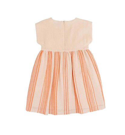 KIZ ÇOCUK İŞLEMELİ ELBİSE