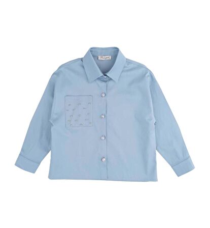 KIZ ÇOCUK BONCUKLU GÖMLEK