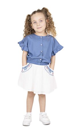 KIZ ÇOCUK NAKIŞLI ETEK