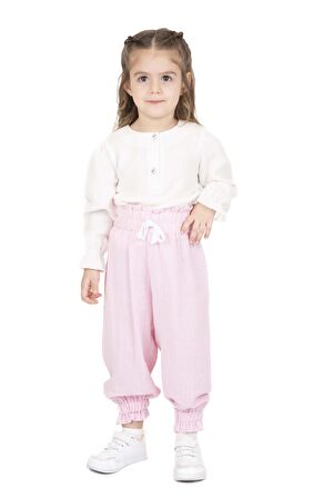 KIZ ÇOCUK LASTİKLİ PANTOLON