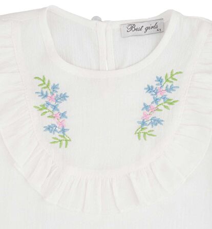 KIZ ÇOCUK NAKIŞLI BLUZ