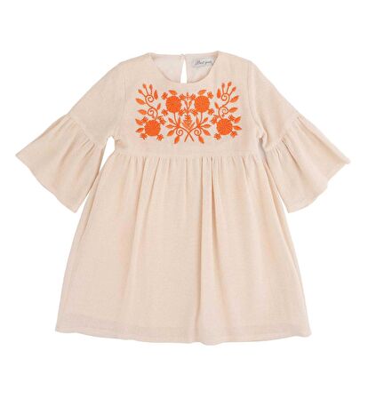 KIZ ÇOCUK NAKIŞLI ELBİSE