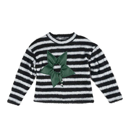 KIZ ÇOCUK ÇİZGİLİ KAZAK