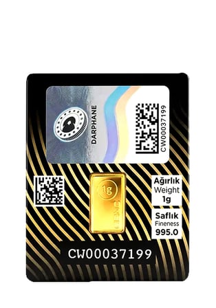 1 GRAM KÜLÇE ALTIN 24 AYAR