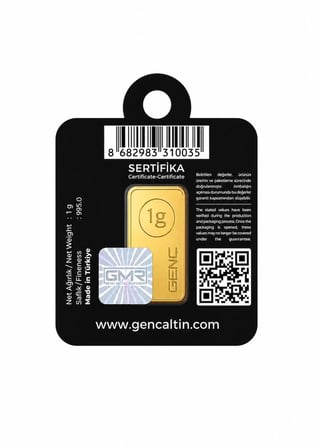 1 GRAM KÜLÇE ALTIN 24 AYAR