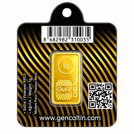 1 GRAM KÜLÇE ALTIN 24 AYAR
