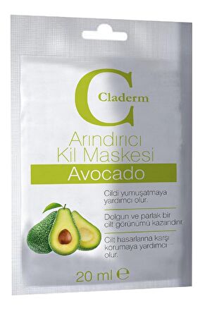 Claderm Kil Maskesi 20 ml Sachet – Avocado