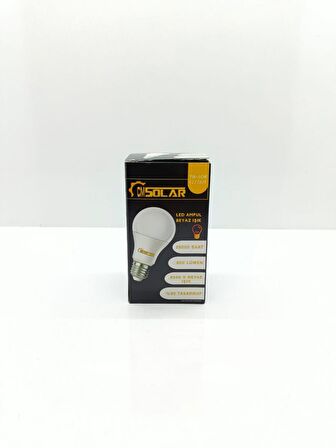 CMSOLAR 9W LED BEYAZ IŞIK AMPUL E27 DUYLU