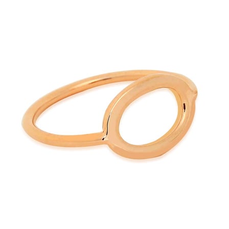 Kuyumcudukkani Oval Sembollu Trend Yüzük-10355-R