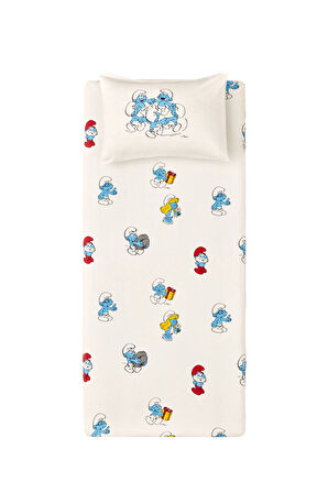 Smurfs by Karaca Cuteness Tek Kişilik Çarşaf Takımı