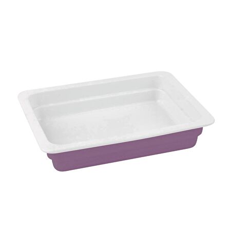 Lava Döküm GN 1/2 Gastronorm küvet.Ölçü 26x33cm. - Mor