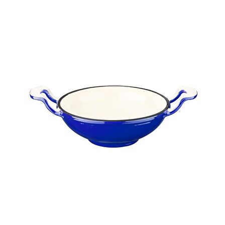 Lava Döküm Mini Wok Yekpare Kulplu Cam Kapaklı Edition Serisi Çap(Ø)16cm.