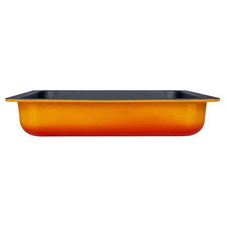 Lava Döküm GN 2/3 Gastronorm Küvet, İç Renk Siyah, Ölçü 35x32cm - Turuncu