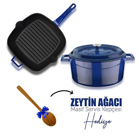 Lava Döküm Trendy 4 Parça Tencere Tava Seti