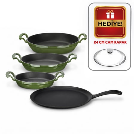 LAVA Döküm Kahvaltı Seti 4'lü Kahvaltı Ustası Set 2