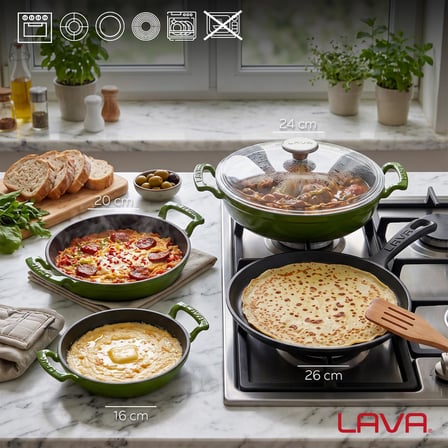 LAVA Döküm Kahvaltı Seti 4'lü Kahvaltı Ustası Set 2