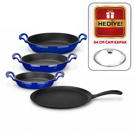 LAVA Döküm Kahvaltı Seti 4'lü Kahvaltı Ustası Set 2