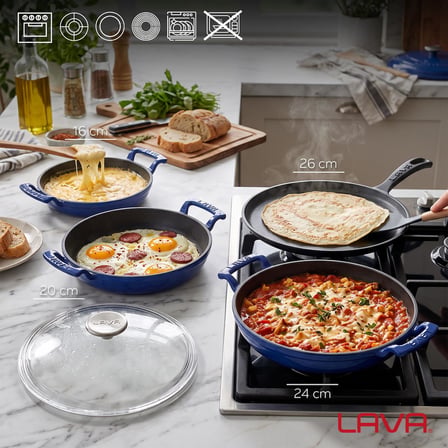 LAVA Döküm Kahvaltı Seti 4'lü Kahvaltı Ustası Set 2
