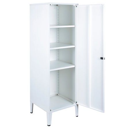 LANDE - Ziglat 1550 - Metal Dolap - Metal Kapılı - Mat Beyaz.