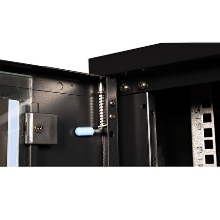 LANDE - 4U 19" Duvar Tipi Rack Kabinet – Genişlik: 600 mm | Derinlik: 600 mm – Siyah (Demonte)