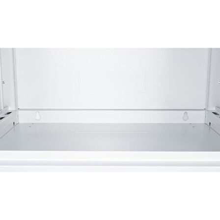 LANDE - 6U 19" Duvar Tipi Rack Kabinet – Genişlik: 600 mm | Derinlik: 450 mm – Açık Gri
