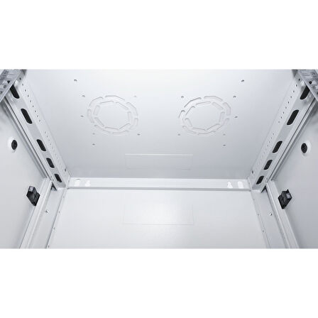 LANDE - 9U 19" Duvar Tipi Rack Kabinet – Genişlik: 600 mm | Derinlik: 450 mm – Açık Gri