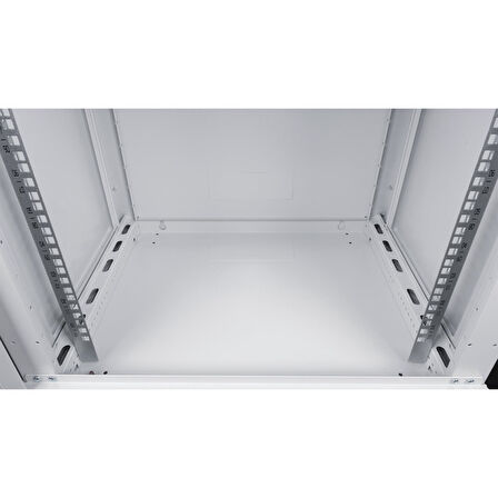 LANDE - 12U 19" Duvar Tipi Rack Kabinet – Genişlik: 600 mm | Derinlik: 450 mm – Açık Gri