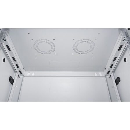 LANDE - 15U 19" Duvar Tipi Rack Kabinet – Genişlik: 600 mm | Derinlik: 450 mm – Açık Gri