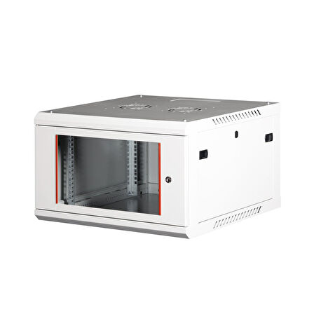 LANDE - 6U 19" Duvar Tipi Rack Kabinet – Genişlik: 600 mm | Derinlik: 600 mm – Açık Gri