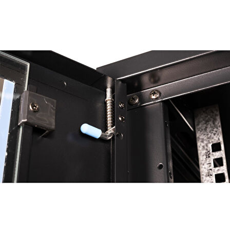 LANDE - 12U 19" Duvar Tipi Rack Kabinet – Genişlik: 600 mm | Derinlik: 450 mm – Siyah