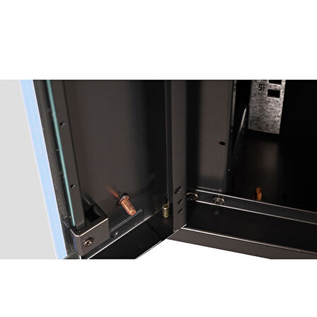 LANDE - 15U 19" Duvar Tipi Rack Kabinet – Genişlik: 600 mm | Derinlik: 450 mm – Siyah
