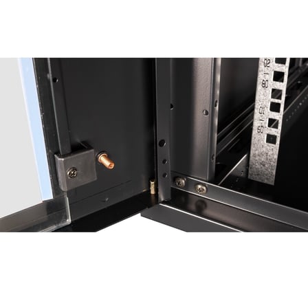 LANDE - 9U 19" Duvar Tipi Rack Kabinet – Genişlik: 600 mm | Derinlik: 600 mm – Siyah