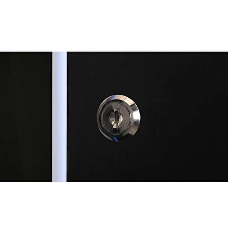 LANDE - 12U 19" Duvar Tipi Rack Kabinet – Genişlik: 600 mm | Derinlik: 600 mm – Siyah