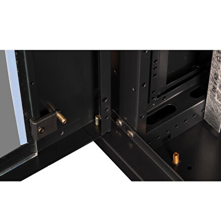 LANDE - 12U 19" Duvar Tipi Rack Kabinet – Genişlik: 600 mm | Derinlik: 600 mm – Siyah