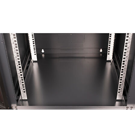 LANDE - 15U 19" Duvar Tipi Rack Kabinet – Genişlik: 600 mm | Derinlik: 600 mm – Siyah