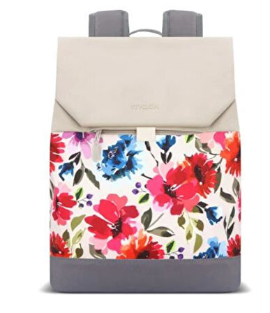 Mack MCE-1306 14.1"  ZEN Eco Günlük Sırt Çantası Bej Çiçekli