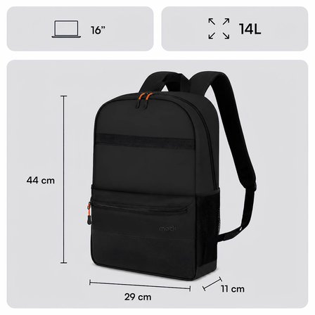MACK MCC-1622 16 PAX Line Notebook Sırt Çantası Siyah
