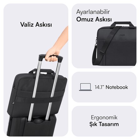 MACK MCE-1711 14.1 CODE Eco Notebook Çantası Siyah
