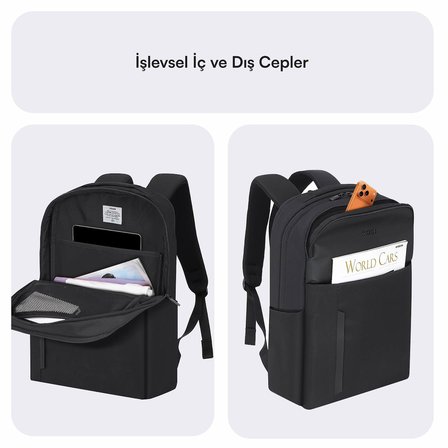 MACK MCE-1722 16 CODE Eco Notebook Sırt Çantası Siyah