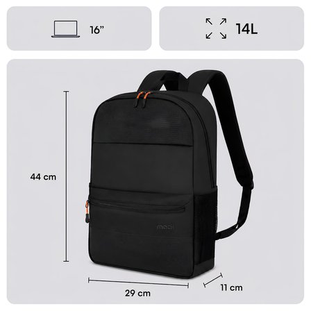 MACK MCC-1623 16 PAX Motion Notebook Sırt Çantası Siyah