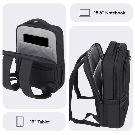 MACK MCE-1213 16 OFFICE Pro-4 Eco Notebook Sırt Çantası Siyah