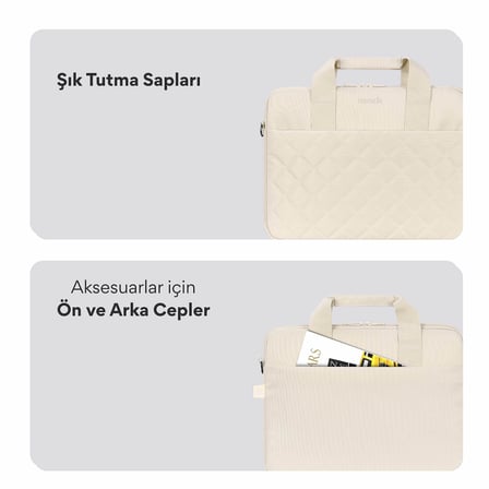 MACK MCC-904 14.1 iksy Notebook Çantası Latte