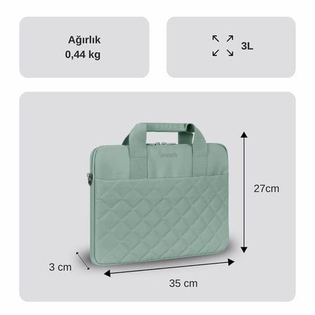 MACK MCC-906 14.1 iksy Notebook Çantası Yeşil