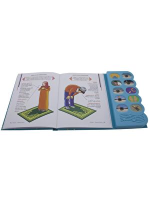 Namaz Öğreten Cihaz Resimli Kitap Seti Mavi