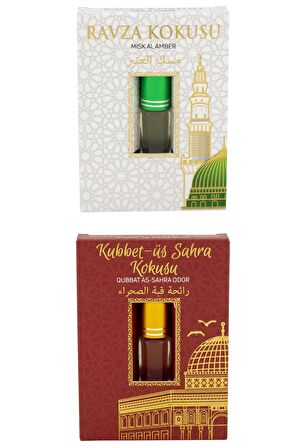 Medine Ravza Kokusu Ve Kubbetüs Sahra Kokusu Alkolsüz Esans 3ml