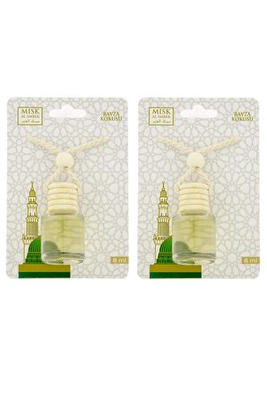 Medine Ravza Kokusu 8 Ml Araba Kokusu Cam Şişe 2 Adet
