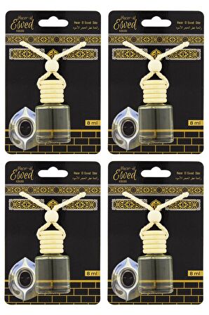 Hacerül Esved Kokusu 8 Ml Araba Kokusu Cam Şişe 4 Adet