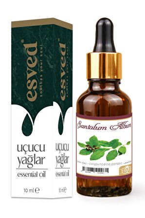 Sandal Ağacı Kokusu Saf Esansiyel Uçucu Yağ Buhurdanlık Yağı Difüzör Esansı Aromaterapi Ortam Koku 10ml