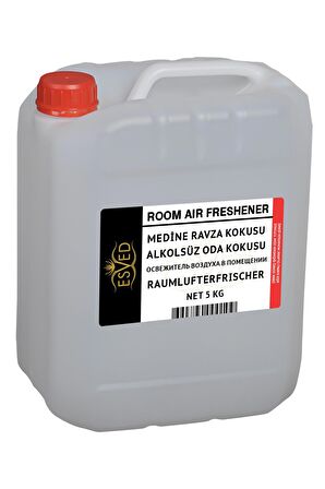 Medine Ravza Kokusu Cami Kokusu, Alkolsüz Oda Parfümü, Ortam Kokusu, Araç ve Ev Kokusu 5 Litre